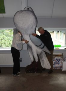 Opbouw van de forse Voorburgse Schildkropper